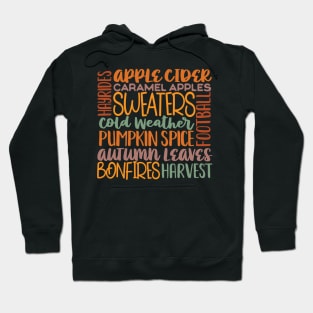 Fall descriptive words Hoodie